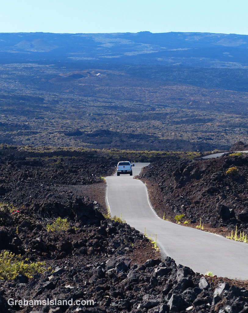 The road to the Mauna Loa Observatory