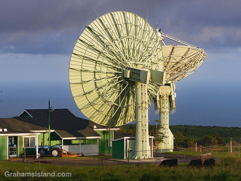 South Point Space Tracking Station dishes