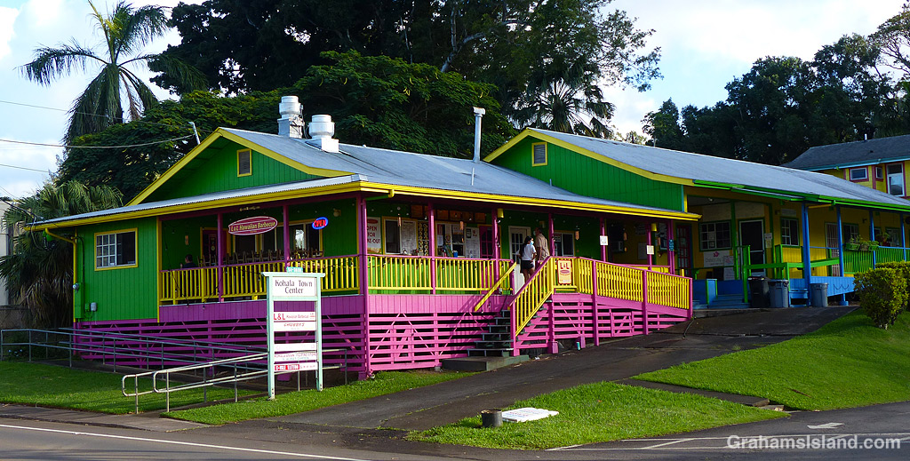 The L&L Hawaiian Barbecue restaurant in Kapaau
