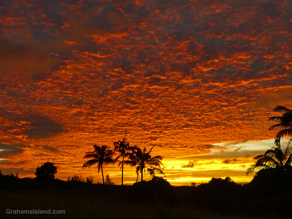 Sunset in North Kohala, Hawaii
